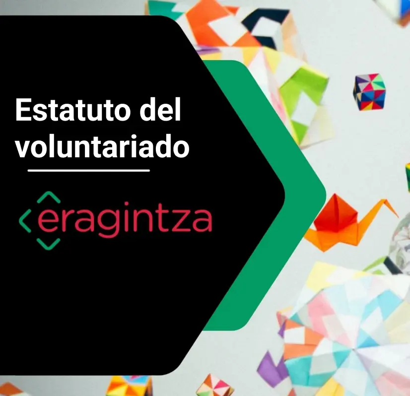Portada del Estatuto del voluntariado de Eragintza Fundazioa