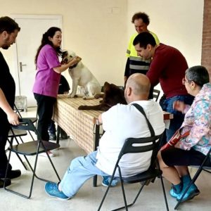 La terapia con perros y la musicoterapia vuelven a los centros ocupacionales de Eragintza